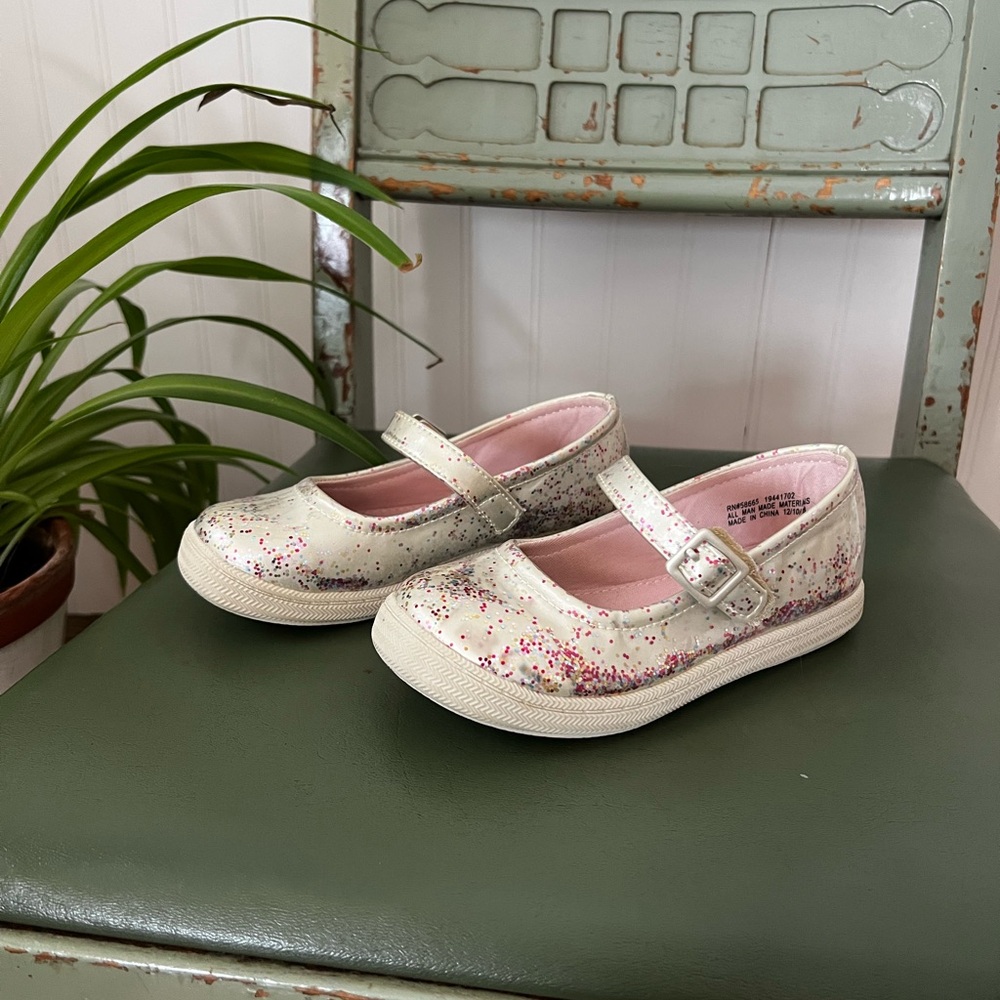 Harper Canyon girl’s glitter sparkle Mary Jane shoes size 10